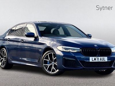 Blue Used 2021 BMW 530e M Sport | £29,500 (Expensive)