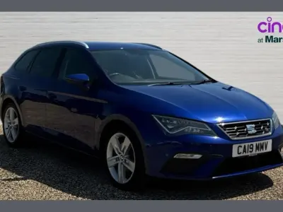 Usata Seat Leon FR 190 CV (139 kW) 2019 Blu Station wagon