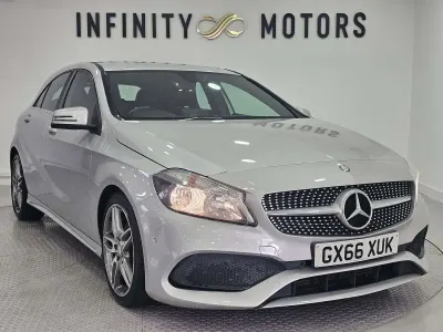 Used Mercedes A200 AMG line 136 HP (100 kW) 2016 Silver Hatchback