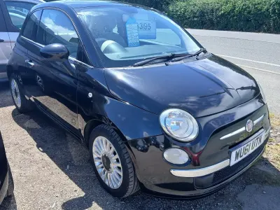 Used Fiat 500 Lounge 69 HP (50 kW) 2011 Black Hatchback