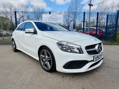 Used Mercedes A160 AMG line 102 HP (75 kW) 2017 White Hatchback