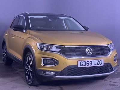 Yellow Used 2019 VW T-Roc Design SUV | £13,499 (Fair price)