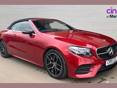 Used Mercedes E300 AMG line 245 HP (180 kW) 2019 Red Cabriolet