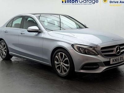 Begagnad Mercedes C220 Premium 170 HK (125 kW) 2015 Silver Sedan