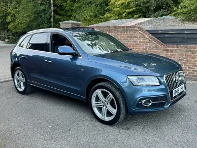 Used Audi Q5 S-line plus 190 HP (139 kW) 2016 Blue SUV