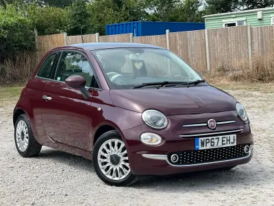 Used Fiat 500 Lounge 69 HP (50 kW) 2017 Red Hatchback