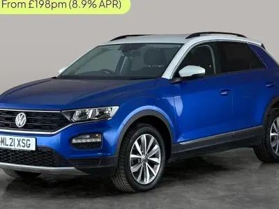 Used VW T-Roc Design 110 HP (80 kW) 2021 Blue SUV