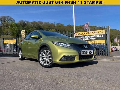 Begagnad Honda Civic EX 142 HK (104 kW) 2014 Gul Halvkombi