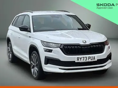 Used Skoda Kodiaq SportLine 150 HP (110 kW) 2024 White SUV