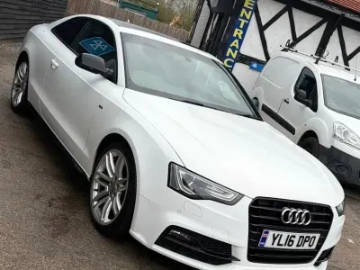 Used Audi A5 Black Edition 190 HP (139 kW) 2016 White Coupe