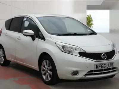 Used Nissan Note S 98 HP (72 kW) 2016 White Hatchback