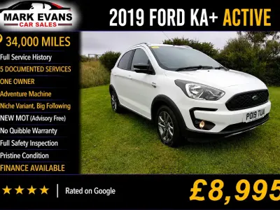 Used Ford Ka Plus Active 85 HP (62 kW) 2019 White Hatchback