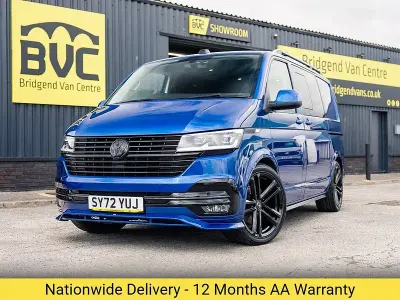 Used VW T6.1 Highline 150 HP (110 kW) 2022 Blue Van