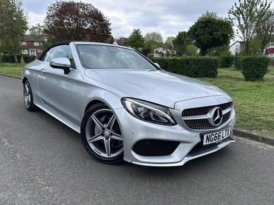 Used Mercedes C200 AMG line 2017 Silver Cabriolet