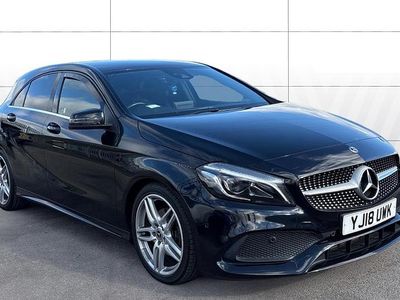Used Mercedes A200 AMG Line Premium 136 HP (100 kW) 2018 Black Hatchback