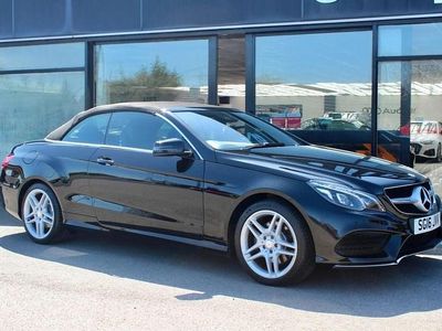 Used Mercedes E200 AMG line 184 HP (135 kW) 2016 Black Cabriolet
