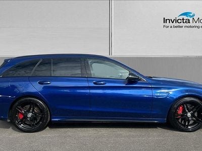 Used Mercedes C63S AMG Premium 510 HP (375 kW) 2018 Blue Estate