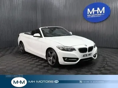 Begagnad BMW 220 Sport Line 2016 Vit Cab