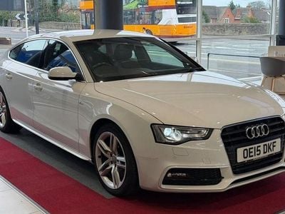Used Audi A5 Sportback S-Line 177 HP (130 kW) 2015 White Hatchback
