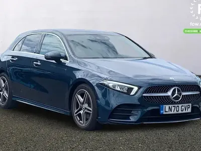 Used Mercedes A200 AMG Line Premium 163 HP (119 kW) 2020 Blue Hatchback