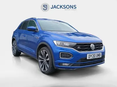 Used VW T-Roc R-line 150 HP (110 kW) 2020 Blue SUV