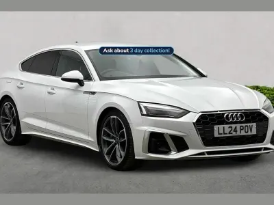 Used Audi A5 S-Line 200 HP (147 kW) 2024 White Hatchback