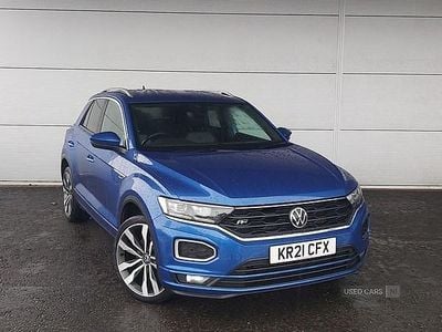 Usado VW T-Roc R-line 150 HP (110 kW) 2021 Azul SUV