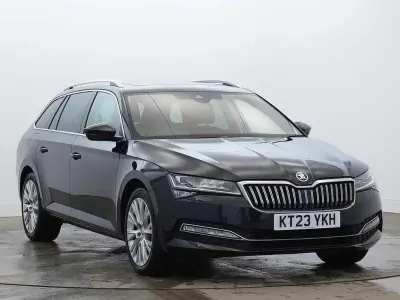 Used Skoda Superb SE L 160 HP (117 kW) 2023 Black magic pearl effect Estate