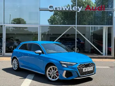 Used Audi S3 Sportback Comfort 310 HP (228 kW) 2021 Blue Hatchback