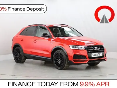 Used Audi Q3 Black Edition 150 HP (110 kW) 2018 Red SUV