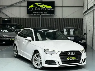 Used Audi A3 S-Line 150 HP (110 kW) 2016 White Hatchback