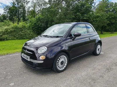 Used Fiat 500 Lounge 85 HP (62 kW) 2014 Blue Hatchback