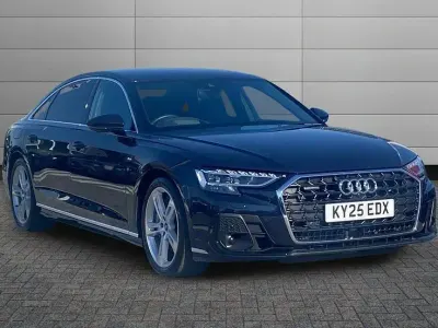 Used Audi A8 S-Line 456 HP (335 kW) 2025 Firmament blue Sedan