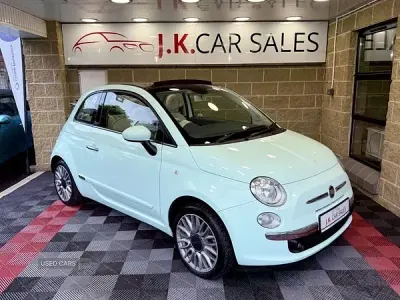 Used Fiat 500 Lounge 69 HP (50 kW) 2015 Green Cabriolet