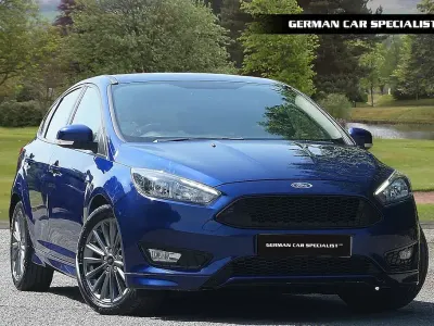 Used Ford Focus ST-Line 125 HP (91 kW) 2018 Performance blue Hatchback