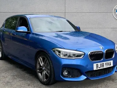 Used BMW 118 M Sport 134 HP (98 kW) 2018 Blue Hatchback