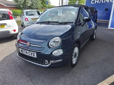 Used Fiat 500C S 70 HP (51 kW) 2025 Blue Cabriolet