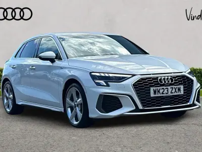 Used Audi A3 S-Line 147 HP (108 kW) 2023 White Sedan