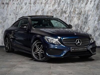 Used Mercedes C250 AMG Line Premium Plus 204 HP (150 kW) 2017 Blue Coupe