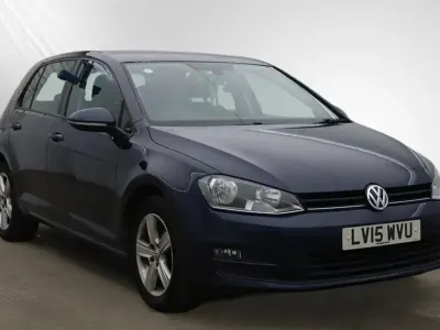 Used VW Golf VII Match 105 HP (77 kW) 2015 Blue Hatchback