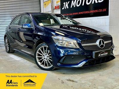 Used Mercedes A180 AMG line 122 HP (89 kW) 2017 Blue Hatchback