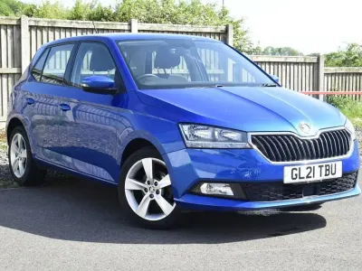 Used Skoda Fabia SE L 95 HP (69 kW) 2021 Blue Hatchback