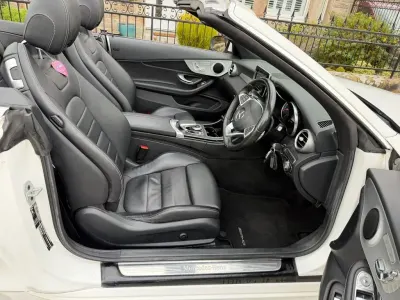 Used Mercedes C220 AMG line 170 HP (125 kW) 2017 White Cabriolet