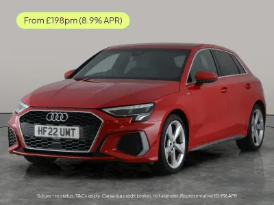 Używany Audi A3 S-Line 150 KM (110 kW) 2022 Czerwony Sedan/Limuzyna