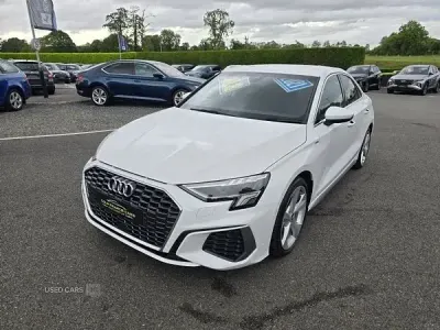 Used Audi A3 S-Line 110 HP (80 kW) 2021 White Sedan