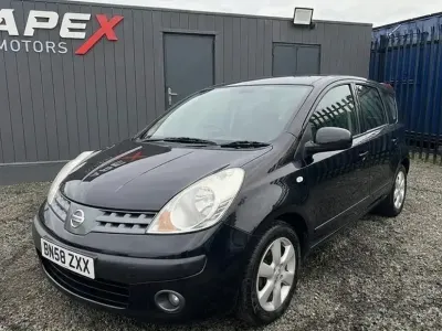 Begagnad Nissan Note Acenta 88 HK (64 kW) 2008 Svart Halvkombi