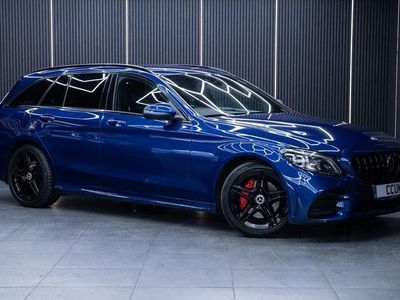 Used Mercedes C200 AMG line 160 HP (117 kW) 2019 Blue Estate