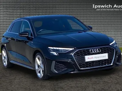 Used Audi A3 S-Line 108 HP (79 kW) 2023 Black Sedan