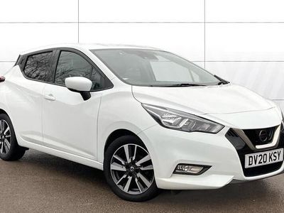 White Used 2020 Nissan Micra Tekna Hatchback | £8,636 (Fair price)