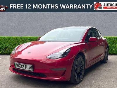 Used Tesla Model 3 Performance 461 kW (627 HP) 2022 Red Sedan